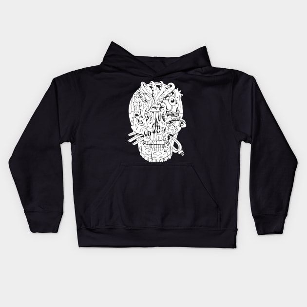 Skull Kids Hoodie by JOHNF